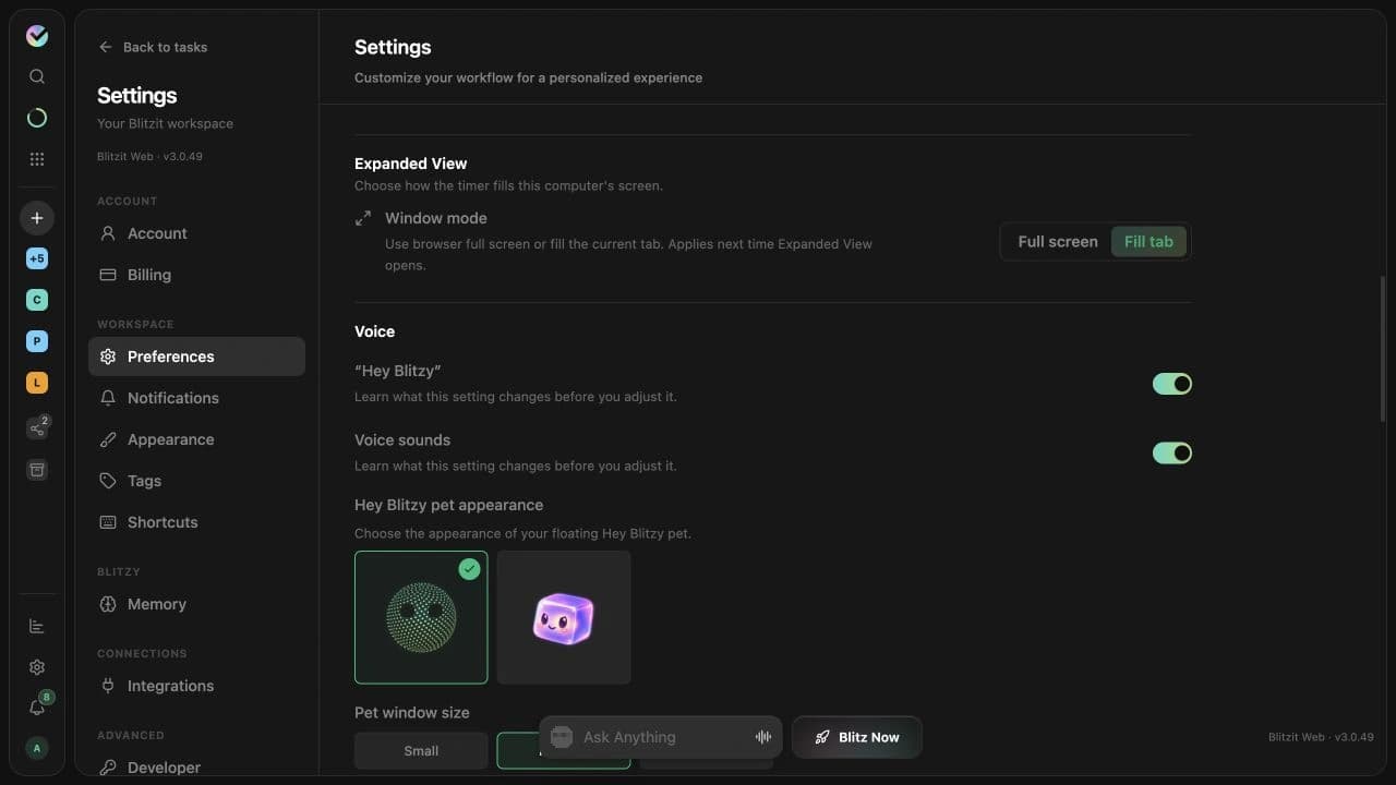A voice companion you can configure
