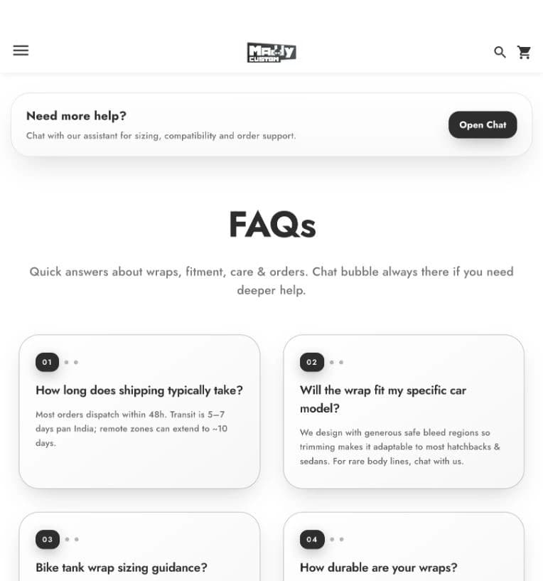 A clear route from answers to support